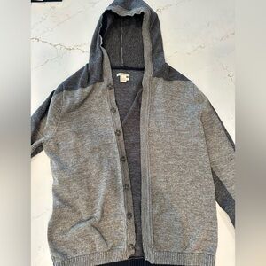 Carbon 2 colbalt navy and gray men’s cardigan.  Size M